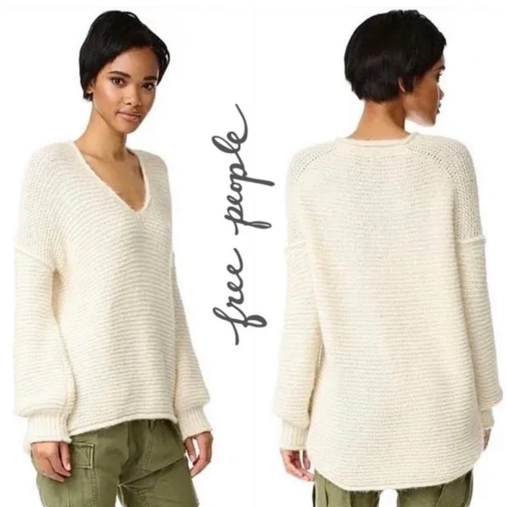 Free People All Mine Sweater SOLD OUT Alpaca Cotton  Blend Size Small